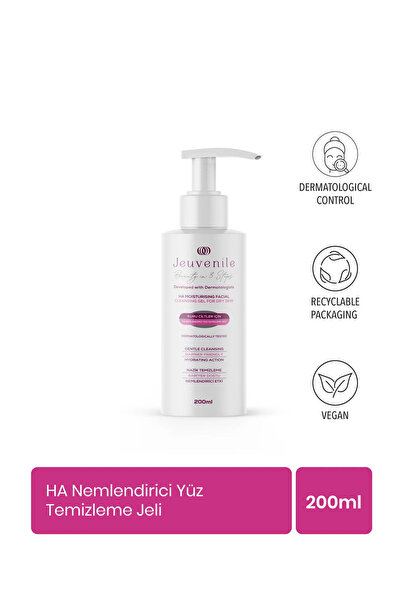 Jeuvenile Yüz Temizleme Jeli – Hyalüronik Asit & Panthenol ile Nemlendirici A...