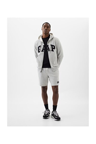 GAP V-Frch Ft Heritage Logo Κοντό υφασμάτινο σορτς Ανδρικό σορτς ΓΚΡΙ