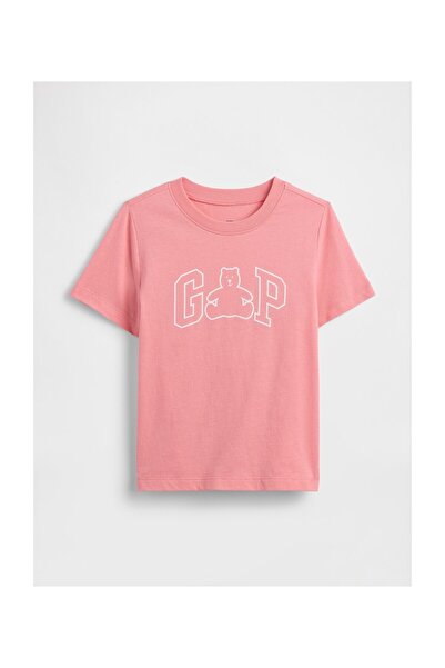 GAP Μπλουζάκι Κοριτσίστικο Νηπιακό 5 ετών, Χρώμα Φωτεινή Γκουάβα, 100% Βαμβάκι