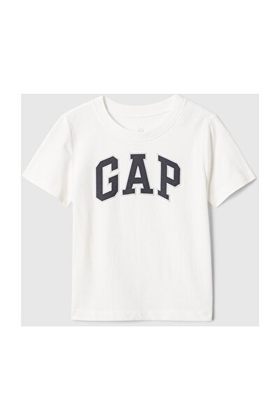 GAP Μπλουζάκι με λογότυπο Gap για αγοράκι σε λευκό χρώμα