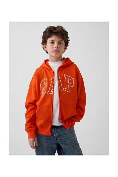 GAP Chlapecká mikina, velikost L, oranžová, POPcolor, 52 % bavlna, 25 % bavln...