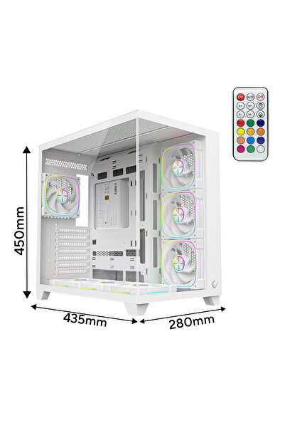 Rampage SEALITE Beyaz 750W 80 Plus Bronze ATX/M-ATX 7x12cm ARGB Pwm Fan+Kuman...