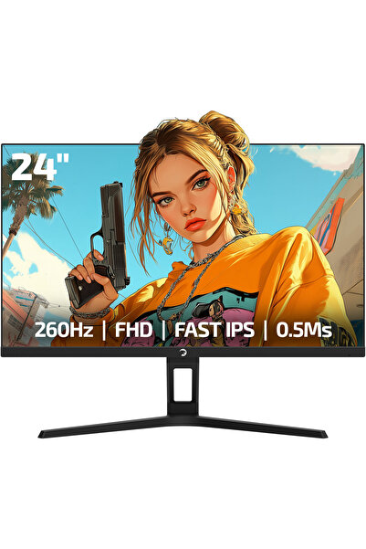 GamePower Kaze T10 24" 260Hz 0.5ms FHD Fast IPS 2x2W Speaker Gaming Monitör (...