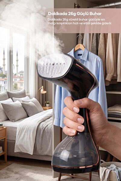 Sinbo SSI-6632 Dikey Buharlı Kırışıklık Giderici - 1640W - Rose