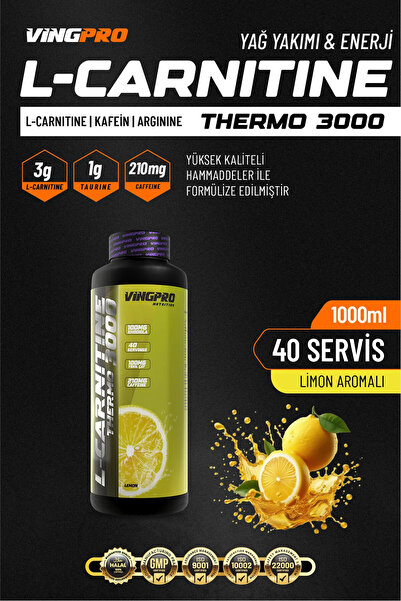 vingpro L-CARNITINE THERMO 3000 mg LİMON AROMALI