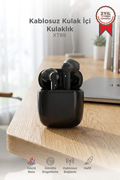 Torima Xt89 Kablosuz Bluetooth Kulakiçi Kulaklık - Siyah