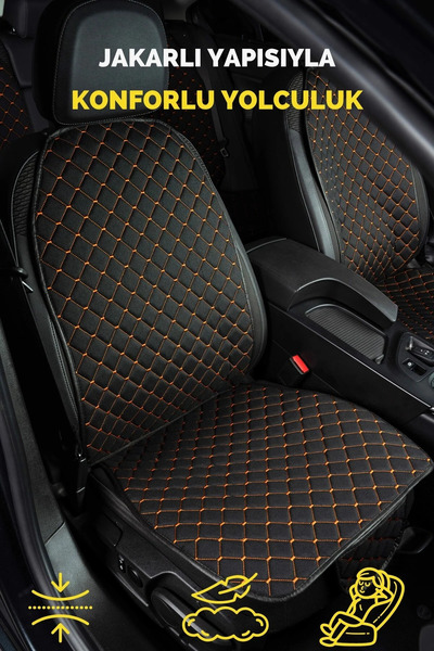 ECARTEKS PREMİUM QUALİTY CAR ACCESSORİES Terletmez Cepli Oto Koltuk Minder Se...