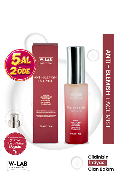 W-Lab Cosmetics Anti-Blemish Face Mist , Leke Karşıtı ve Gözenek Sıkılaştırıc...
