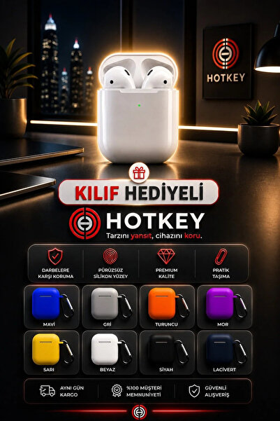 hotkey Beyaz 2.nesil Ios Android Uyumlu Kablosuz Bluetooth Kulaklık Karışık R...