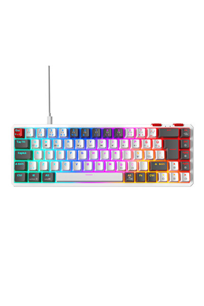 Rampage YORU Mini RGB Mekanik Gaming Oyuncu Klavyesi – Outemu Red Switch, Hot...