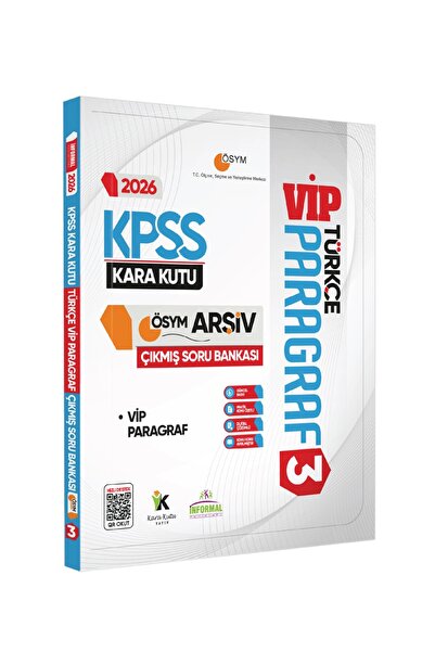 Karakutu Yayınları 2026 KPSS Türkçenin Kara Kutusu PARAGRAF 3 VİP ÖSYM Çıkmış...