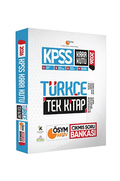 İnformal Yayınları 2026 KPSS Kara Kutu Türkçe TEK KİTAP ÖSYM ARŞİV Çıkmış Sor...