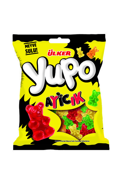 Ülker YUPO Jelly Ayıcık - Meyve Sulu Yumuşak Şekerleme - 80 gram - 24 Adet