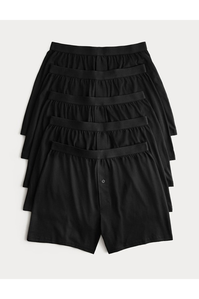 Marks & Spencer Czarne bokserki męskie 8304f
