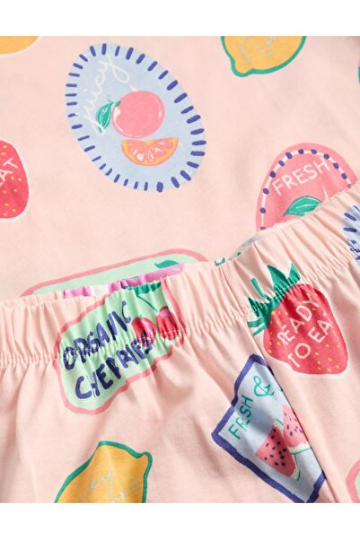 Marks & Spencer Pijamale din bumbac pur cu imprimeu de fructe (1-16 ani)