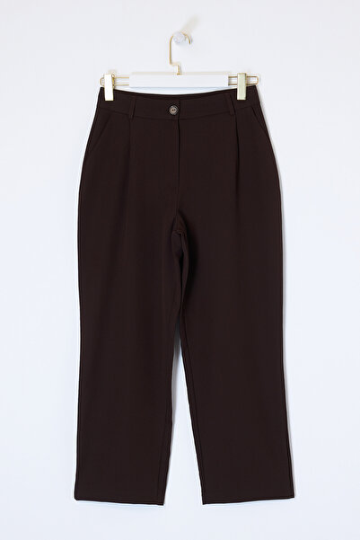 Drop by TrendyolMilla Smeđe palazzo pantalone TDRSS26PL00005
