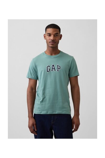 GAP T-Shirt Ανδρικό Μέγεθος M Φαρδύ Πράσινο 811color60% Βαμβάκι