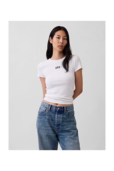 GAP Футболка FRCH SS MOD 2X2 LOGO TEE FRESH WHITE V1, 38% модал, 34% бавовна,...