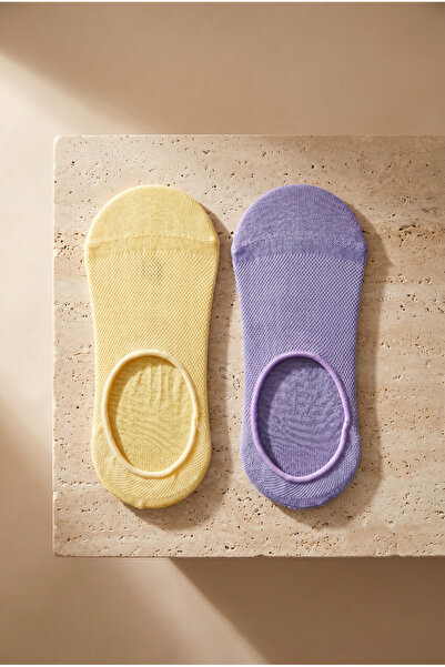 Katia&Bony Γυναικείες κάλτσες 2 τεμαχίων Basic Colorful Invisible Ballerina S...