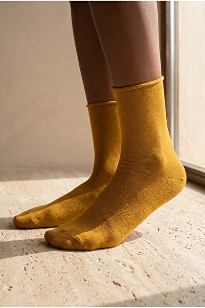 Katia&Bony Γυναικείες Basic Modal Socks Mustard