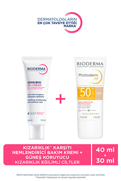 Bioderma Hassas Ciltler için Kızarıklık Karşıtı Nemlendirici Bakım Kremi ve R...
