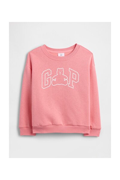 GAP Φούτερ Κοριτσάκι 3 ετών Χρώμα Φωτεινή Γκουάβα 79% Βαμβάκι