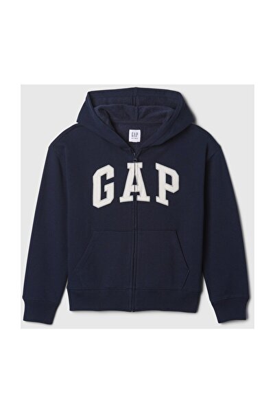 GAP Φούτερ με φερμουάρ για αγόρια με λογότυπο Relaxed