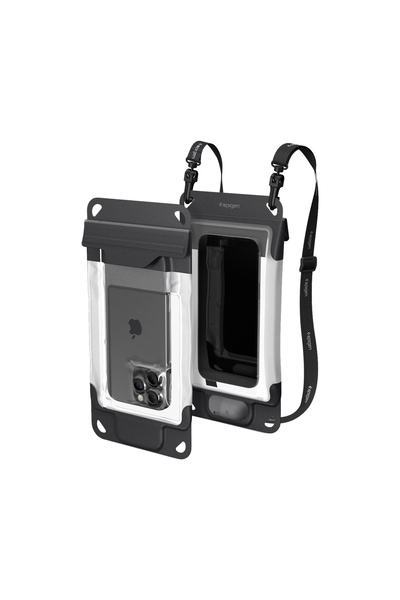 Spigen حافظة مقاومة للماء من أكوا شيلد iPX8 (مضخة مدمجة) A602 رمادي فحمي - AC...