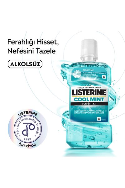 Listerine Cool Mint Ağız Bakım Suyu 250 ml Günlük Ağız Bakımı