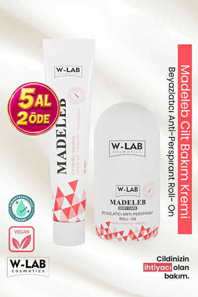 W-Lab Cosmetics Madeleb Krem 40 ml ve  Madeleb Roll On 50 ml  Set