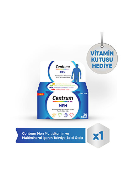 Centrum Men Multivitamin 30'lu Tablet + Vitamin Kutusu Hediye