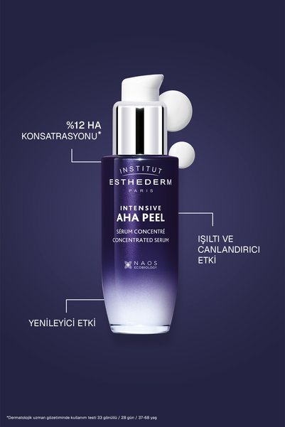 Institut Esthederm Intensive Aha Peel Gentle Serum Yenileyici ve Pürüzsüzleştirici Etkili Yüz Bakım Serumu 30ML