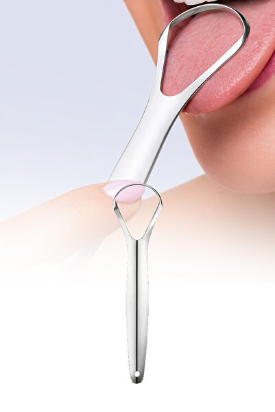 omilife Dil Temizleyici Paslanmaz Çelik Dil Sıyırıcı Plak Ağız Bakım Aparatı ...