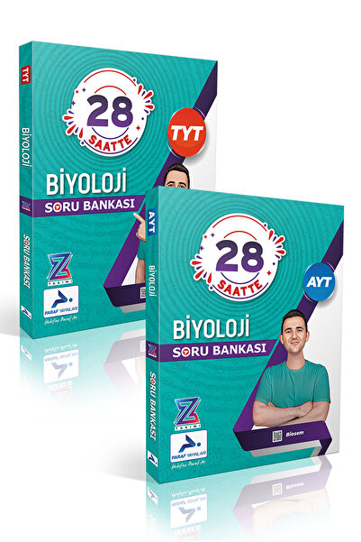 paraf yayınları PARAF TYT-AYT BİYOLOJİ SORU BANKASI SETİ Z TAKIMI