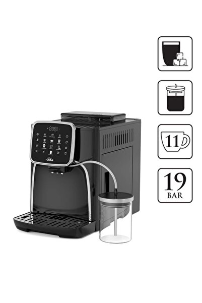 Arzum OK0028 Okka Espresso Pro M Tam Otomatik Espresso Makinesi, 11 Sıcak ve ...