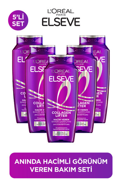 ELSEVE 5’li Collagen Lifter [Kolajen Peptitleri] İçeren Hacim Veren Saç Bakım...