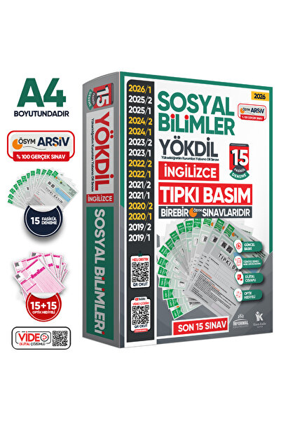 İnformal Yayınları 2026 YÖKDİL İngilizce SOSYAL BİLİMLER ÖSYM Çıkmış Soru Tıp...