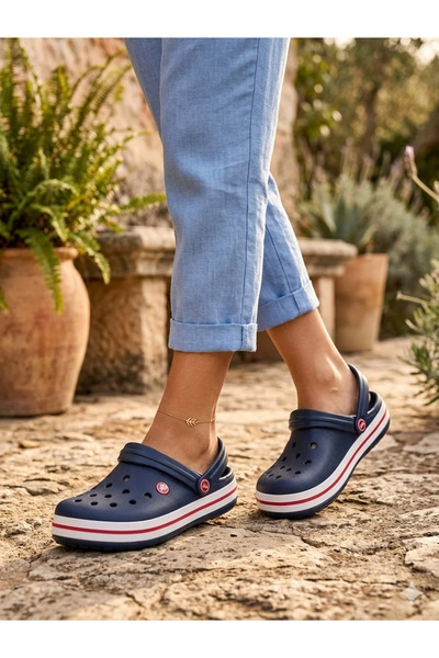 akınabella Unisex Rahat Şık Günlük Spor Terlik Dar Kalıptır