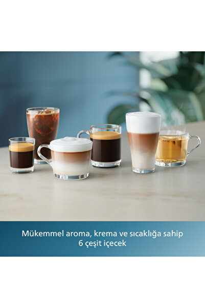 Philips 3300 Serisi LatteGo Tam Otomatik Espresso Makinesi, AquaClean Filtre, 6 İçecek Hazırlama, EP3343/50
