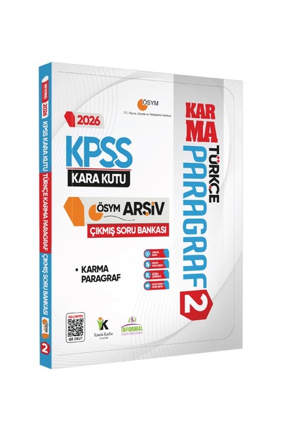 Karakutu Yayınları 2026 KPSS Türkçenin Kara Kutusu PARAGRAF 2 KARMA ÖSYM Çıkm...