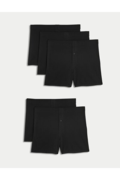 Marks & Spencer Σετ 5 τεμαχίων Βασικά Βαμβακερά Μποξεράκια