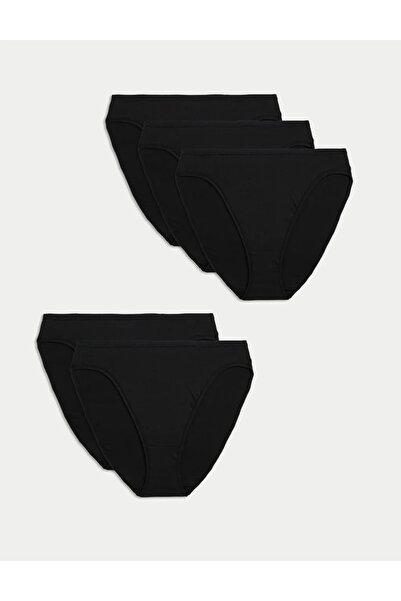 Marks & Spencer 5pk Cotton Modal High Leg Knickers