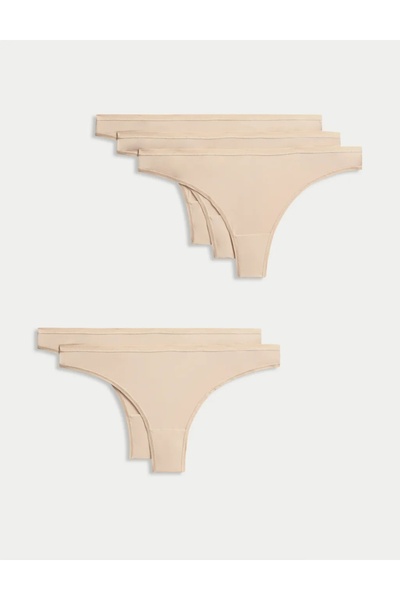 Marks & Spencer 5pk Microfibre Low Rise Thongs