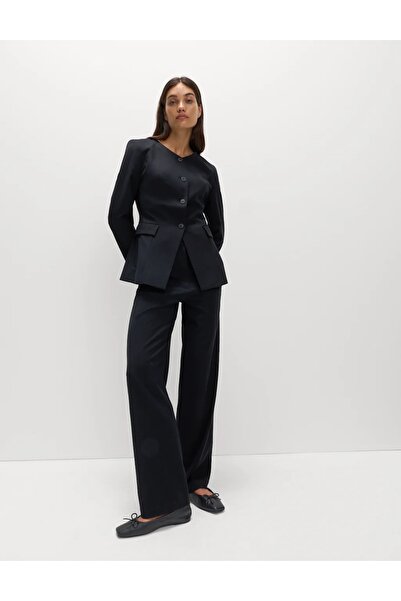 Marks & Spencer Straight Leg Trousers with Stretch