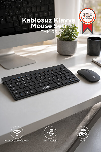 Torima Klavye Mouse Seti Akıllı Kablosuz TMK05 Siyah