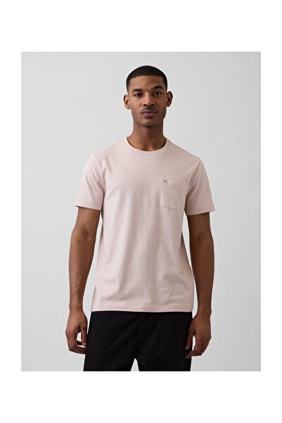GAP INTL - F SS PKT T LOGO DULL ROSE 100% Bumbac Organic S
