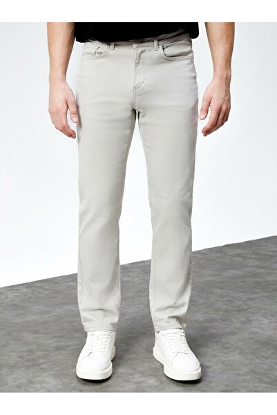 HLT JEANS Erkek Taş Rengi Regular Fit Rahat Kesim Esnek Likralı Denim Jeans K...