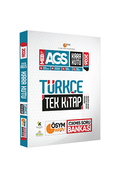 İnformal Yayınları 2026 MEB-AGS Kara Kutu Türkçe TEK KİTAP ÖSM ARŞİVİ Çıkmış ...