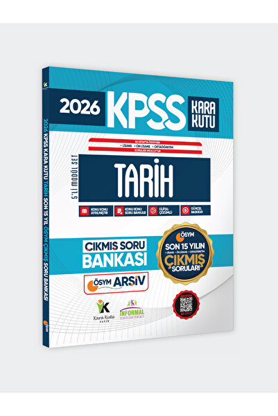 Karakutu Yayınları 2026 FULLKPSS Lisans-Önlisans-Ortaöğretim Tarihin Kara Kut...