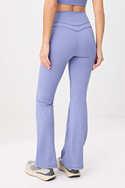 Trendyol Kollektion Blaue gebürstete Scuba-Sportleggings THMSS26TY00006